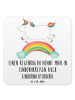 Mr. & Mrs. Panda Untersetzer Set Einhorn Regenbogen mit Spruch in Weiß