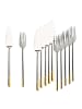 Villeroy & Boch 6er Set Fischbesteck Ella teilvergoldet in silber
