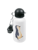 Mr. & Mrs. Panda Wasserflasche Pinguin mHerzieren ohne Spruch in Weiß