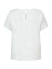 More & More elegante Kurzambluse, Blumendessin in offwhite