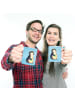 Mr. & Mrs. Panda Kindertasse Pinguin Blumen ohne Spruch in Eisblau