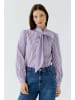 Oui Schluppenbluse in white violett
