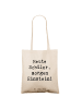Mr. & Mrs. Panda Shopper Spruch Schulanfang Inspiration mit Spruch in Creme