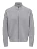 ONLY & SONS Strickjacke in Medium Grey Melange