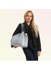 Toscanto Toscanto Schultertasche, Tote Bag Leder hellblau ca. 40cm