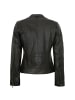7eleven Lederjacke Lammnappa in Schwarz