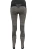 Hummel Hummel Leggings Hmlclea Yoga Damen Atmungsaktiv Schnelltrocknend Nahtlosen in CHATEAU GRAY/BLACK MELANGE