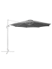 Beliani Ampelschirm SAVONA in Grau/Weiß - (W) 300 x (H) 240 x (L) 300 cm