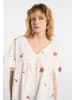 DreiMaster Vintage Damen Tunika in Wollweiss Koralle