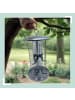 relaxdays Vogelfutterstation in Silber - (H)34,5 x Ø 21 cm