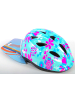 Volare Kinder-Fahrradhelm XS in Grün mit Rosa Blumen 47-51 cm 3 Jahre