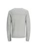 Jack and Jones JJEHILL Knit Crew Neck in Grau