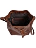 SPIKES & SPARROW Umhängetasche echt Leder in cognac