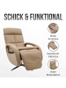MCW Relaxsessel L11 mit Liegefunktion und drehbar, Braun
