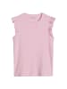 Ärmelloses Volant-Top regular in Light Pink