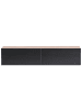 Beliani TV-Schrank GLADSTONE in Schwarz/Braun - (W) 140 x (H) 30 x (L) 32 cm