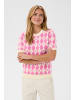 SAINT TROPEZ Strickpullover PamillaSZ Gerade Passform in Pink Shades Argyle Hearts