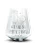 Mr. & Mrs. Panda Blümchentail Glas Milch Keks mit Spruch in Transparent