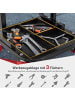 COSTWAY Werkstatthocker mit Rollen in Rot