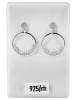 Adeliás Damen Ohrringe – Ohrstecker aus 925 Silber mit Zirkonia in silber