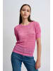 ICHI Strickpullover IHMARINDA S4  - 20118214  Modisches Oberteil aus Lochstrick in Pink