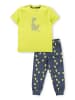 Sigikid Pyjama Nachtwäsche in Neongrün-Dunkelblau