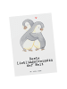 Mr. & Mrs. Panda Postkarte Pinguin Beste Lieblingsfreundin der W... in Weiß