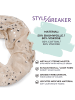 styleBREAKER Loop Schal mit Metallic Sterne Print in Royalblau