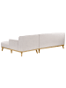 Beliani 4-tlg Ecksofa SIMOS in Grau/Braun linksseitig