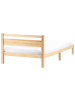 Beliani Einzelbett MERCURER in Braun - (W) 127 x (H) 80 x (L) 208 cm