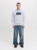 Jack & Jones Kapuzenpullover in White Melange