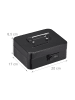 relaxdays Geldkassette in Schwarz