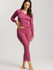 Hanro Longsleeve Woolen Lace in rose wine