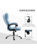 Vinsetto Bürostuhl-66L x 75B x 110-120H cm-Hellblau