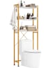 COSTWAY Toilettenregal 3-stufig in Gold