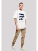 F4NT4STIC Heavy Oversize T-Shirt Happy people only New York in weiß