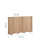 relaxdays Paravent in Natur - (B)320 x (H)170 cm