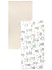 TupTam Baby Kinder Spannbettlaken 2er Pack in weiß/beige
