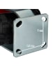 relaxdays Bockrolle in Schwarz/ Rot - 3.50-6