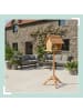 relaxdays Vogelfutterhaus in Orange - (B)32 x (H)107 x (T)27 cm