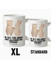 Mr. & Mrs. Panda XL Tasse Bär und Hase Umarmen mit Spruch in Weiß
