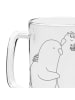 Mr. & Mrs. Panda Bierseidel Wellensittich Liebe ohne Spruch in Transparent