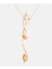 Diamant L'éternel Halskette mit Anhänger aus 375 Gelbgold mit Diamant mit Citrin