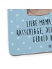 Mr. & Mrs. Panda Tischuntersetzer Bär Kind mit Spruch in Blau Pastell