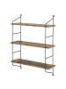 en.casa Wandregal Ösel in Braun (H)63.5cm (B)48cm (T)15cm