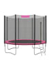 SONGMICS Gartentrampolin Saul in Rosa - (H)256 x Ø305 cm