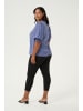 KAFFE curve Langarm-Bluse KCveri in Blue Indigo