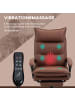 Vinsetto Massage-Bürostuhl-66L x 74B x 114-121,5H cm-Braun