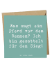 Mr. & Mrs. Panda Deluxe Karte Spruch Pferderennen Erfolg mit Spruch in Meeresbrise