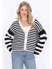 DreiMaster Women Cardigan in navy offwhite